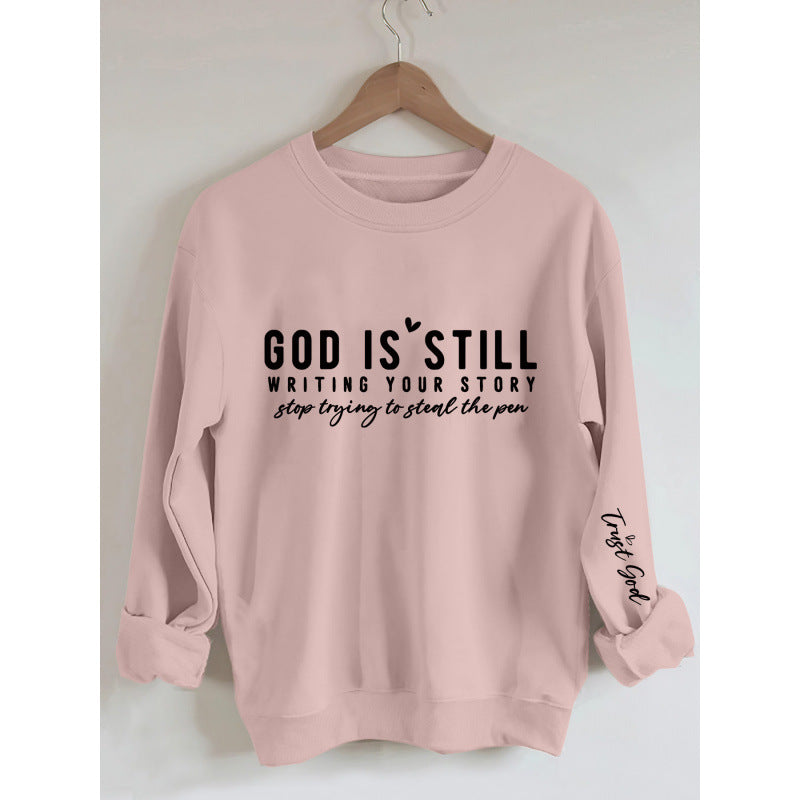Damen Sweatshirt mit inspirierendem Schriftzug und weichem Material