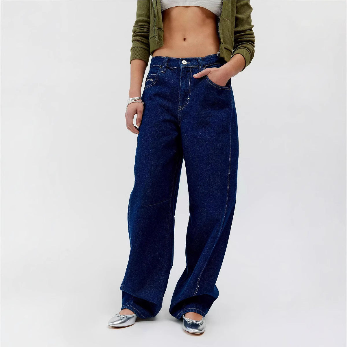 Damen Weite Jeans R&B