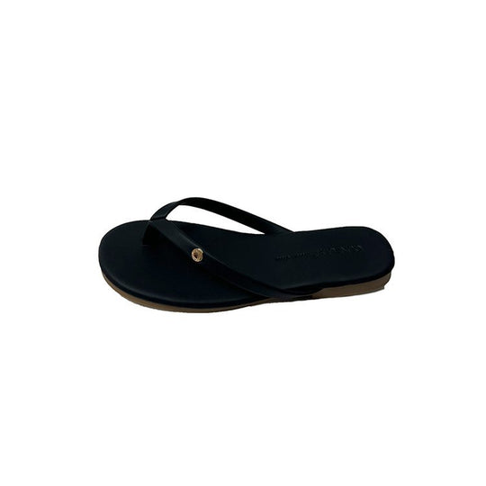 Damen Flip-Flops mit minimalistischer Riemenführung und bequemem Fußbett R&B