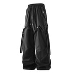 Damen moderne Utility-Hosen mit verstellbarem Bund und praktischen Taschen R&B