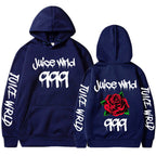 Damen Kapuzenpullover mit auffälligem Grafikdesign und romantischem Rosenmotiv
