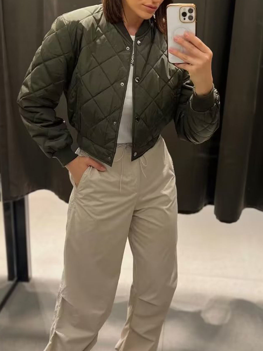 Damen gesteppte Übergangsjacke mit modernem Schnitt und praktischen Taschen R&B