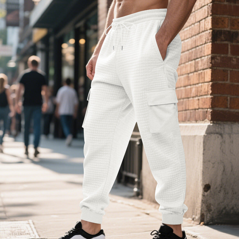Herren Cargo-Jogginghose mit elastischem Bund und zahlreichen Taschen R&B