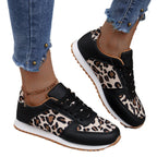 Damen modische Sneakers im angesagten Leomuster mit komfortabler Dämpfung EB