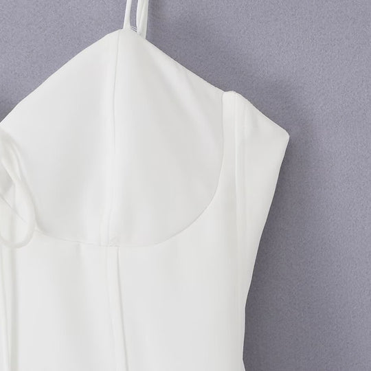 Damen Wickelkleid mit eleganter Schleifenverzierung und voluminösem Rock R&B