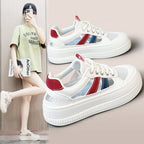 Damen Sportliche Plateau Sneakers mit atmungsaktiver Mesh-Konstruktion und rutschfester Laufsohle R&B