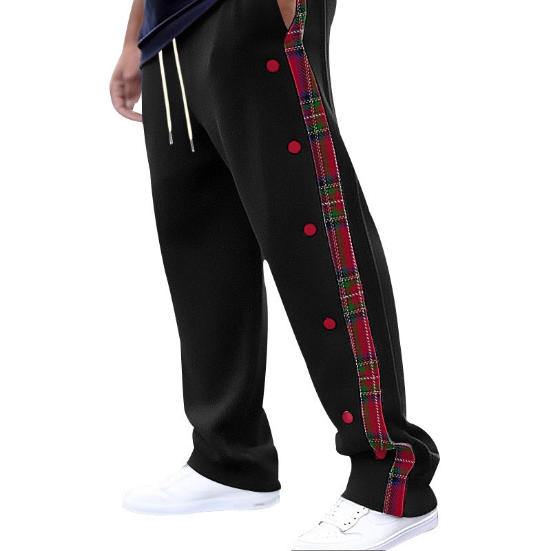 Damen Sportliche Freizeithose mit Knopfleiste R&B