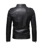 Herren Bikerjacke mit Schulterklappen