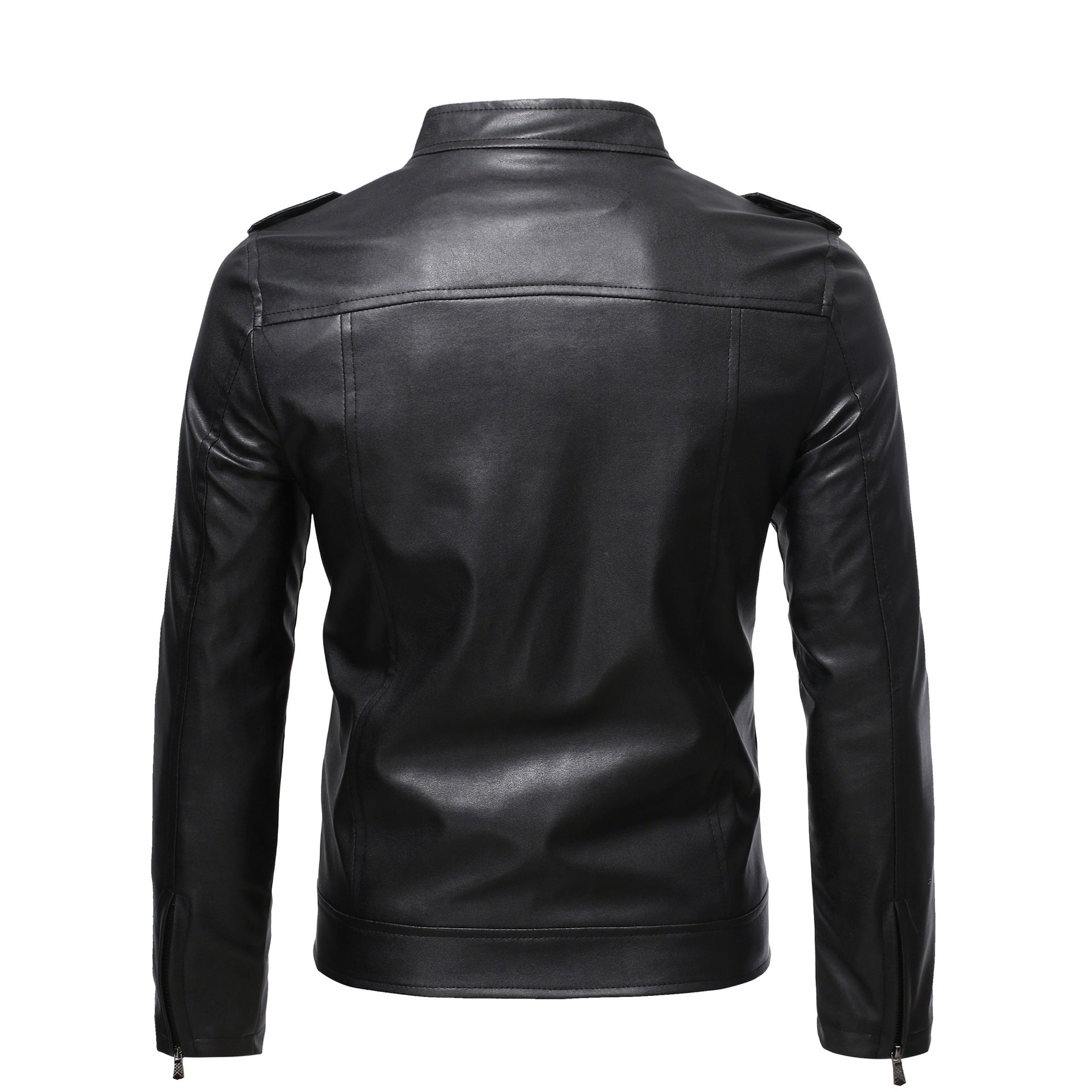 Herren Bikerjacke mit Schulterklappen