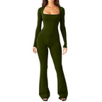 Damen Bodysuit mit weitem Bein und tiefem Dekolleté R&B
