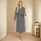 Damen Bademantel Aus Weichem, Atmungsaktivem Material R&B