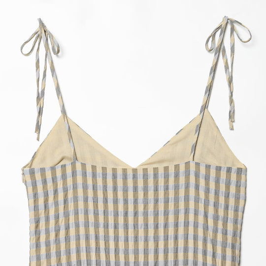 Damen luftiges V-Ausschnitt Sommerkleid mit Rüschen und verstellbaren Trägern R&B