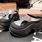 Damen modische Clogs mit konturierter Sohle R&B