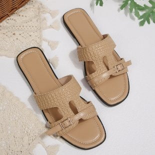 Damen Garderobenschuh mit modischem Riemendesign R&B