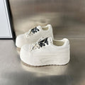 Damen Plateau-Sneaker mit modischem Design und atmungsaktiver Oberfläche R&B