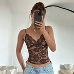 Damen Spitzenbustier mit verführerischen Blumenmustern R&B