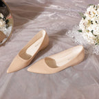 Damen elegante Ballerinas mit spitzem Zehenbereich R&B