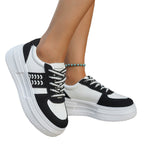 Damen Plattform-Sneaker mit atmungsaktivem Obermaterial und rutschfester Sohle R&B