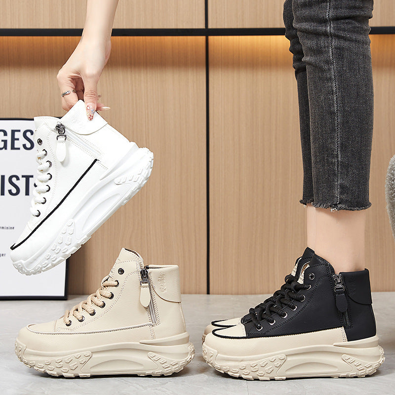 Damen Hochformatige Sneaker mit praktischer Reißverschlussseite R&B