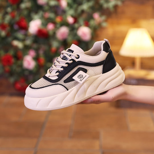 Damen Sportliche Sneaker mit atmungsaktiver Mesh-Oberfläche und dämpfender Sohle R&B