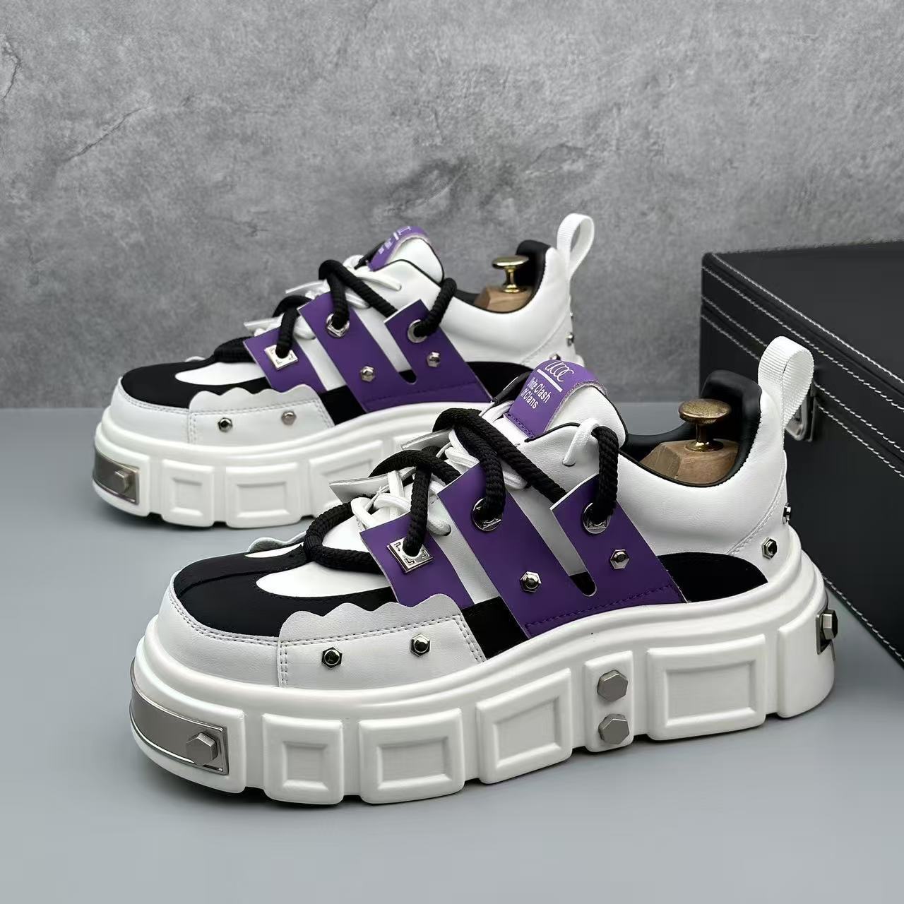 Damen Chunky Sneakers mit auffälligem Design und strapazierfähigem Obermaterial