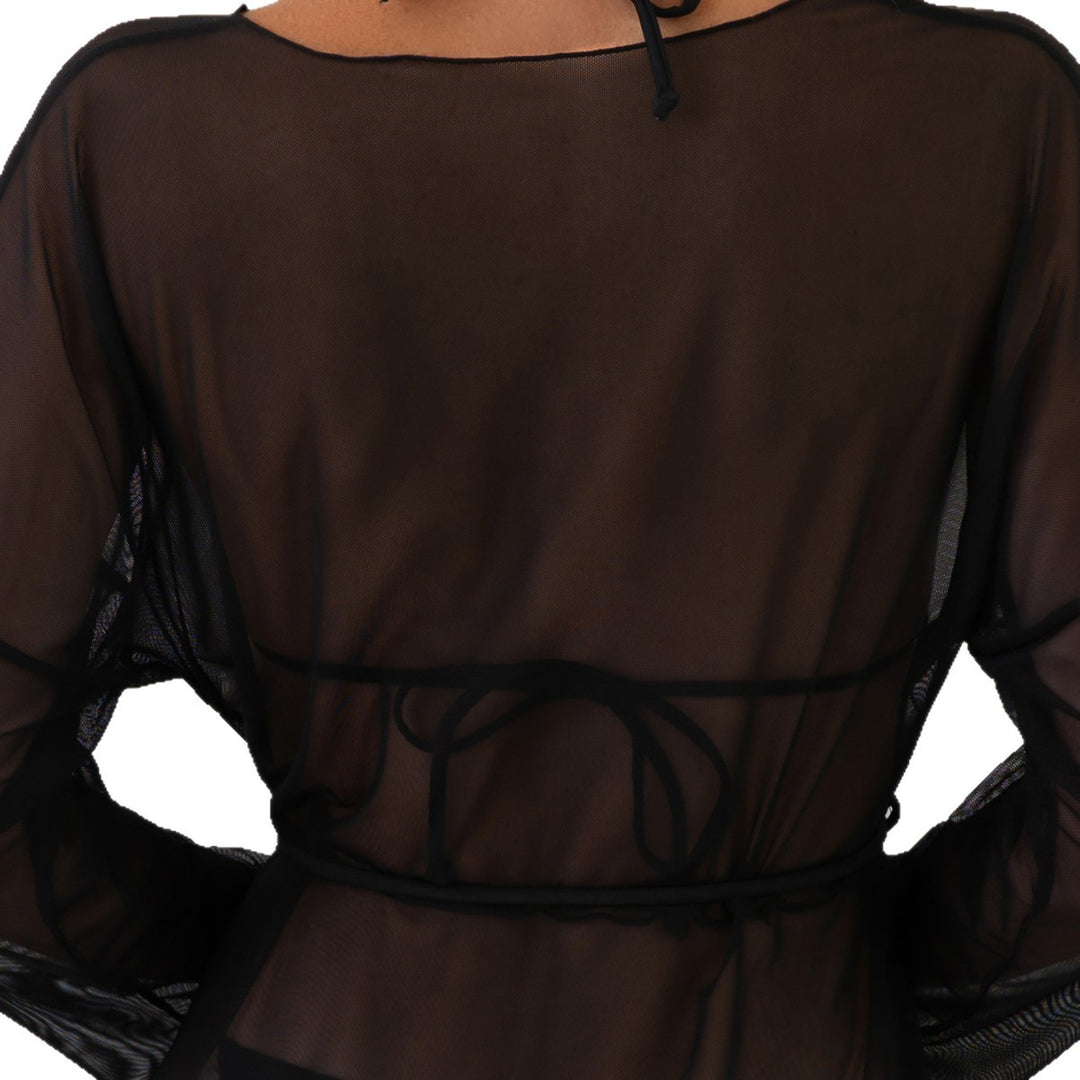 Damen transparenter Strandüberwurf R&B
