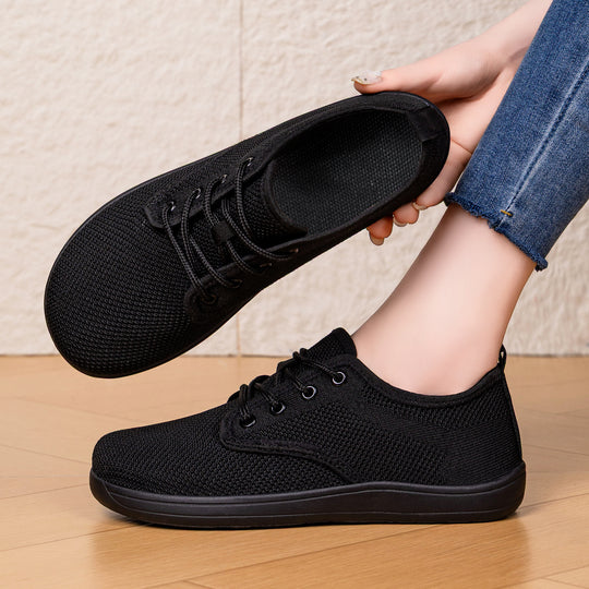 Damen Atmungsaktive Sneaker mit elastischem Lederoberteil R&B