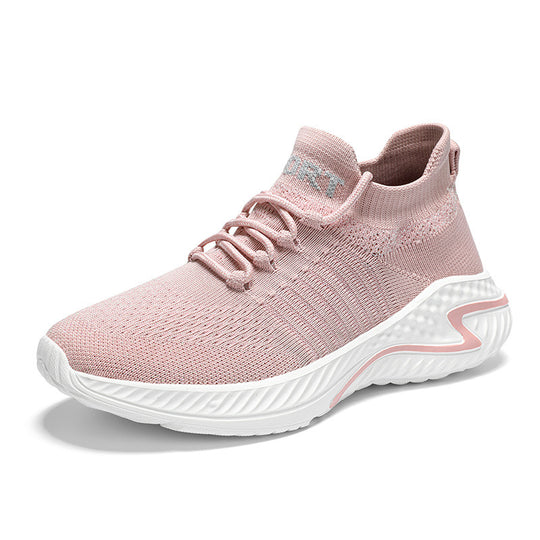 Damen Sportliche Sneakers mit flexiblem Strick-Obermaterial und rutschfester Sohle R&B