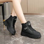 Damen Winterliche High-Top Boots mit kuscheligem Innenfutter und rutschfester Sohle R&B