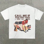 Damen Grafik T-Shirt mit nostalgischem Auto-Design und frechem Schriftzug R&B