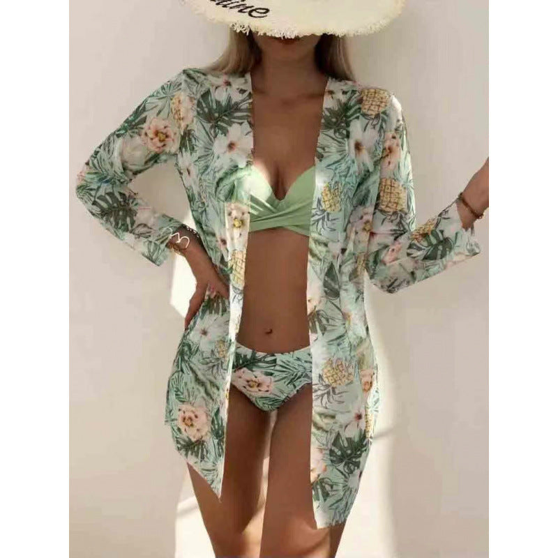 Damen Strandkleid mit floralen Mustern R&B