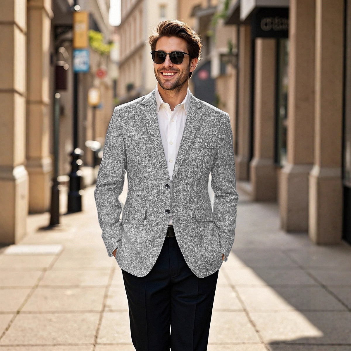 Herren eleganter Freizeitblazer R&B