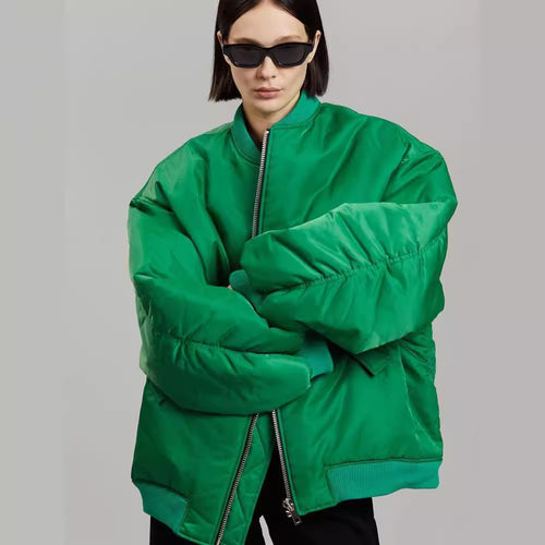 Damen Oversize-Pufferjacke R&B