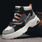 Damen Sportliche High-Top Sneakers mit kontrastierenden Designs und rutschfester Sohle R&B