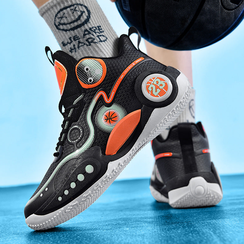 Damen Basketball Sneakers mit innovativem Dämpfungssystem und rutschfester Sohle R&B