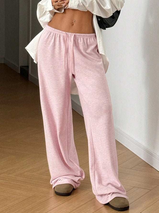 Damen weit geschnittene Freizeit-Hose mit bequemer Taille R&B