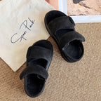 Damen Komfortable Klettverschluss-Sandalen mit attraktiven Riemen
