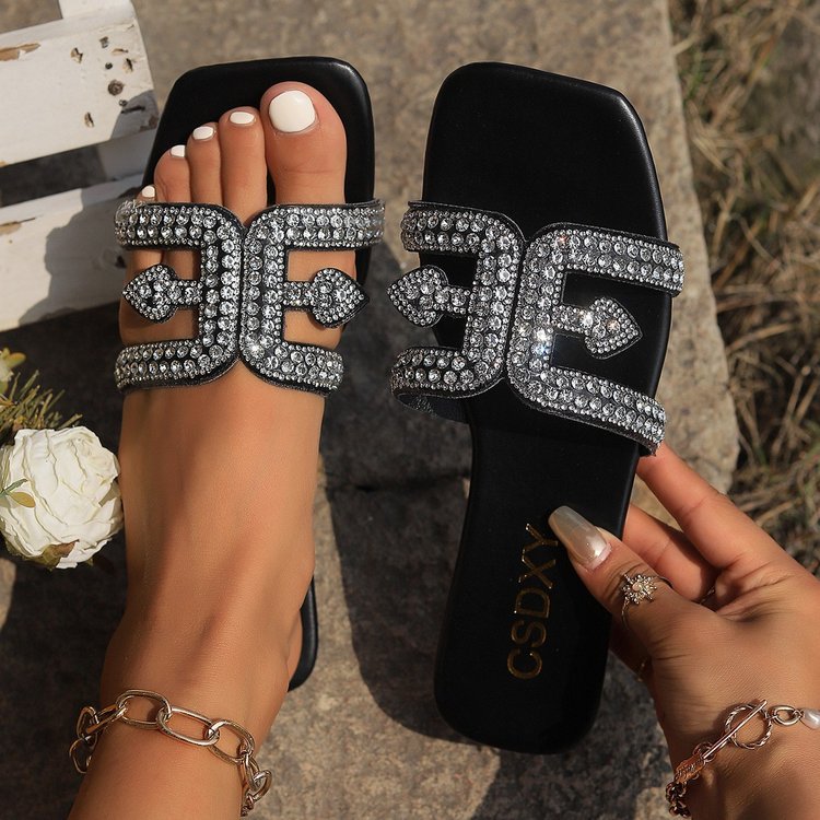 Damen Sandalen mit funkelnder Verzierungen und elegantem Design R&B