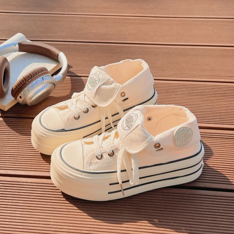 Damen Chunky Sneakers mit hohem Plateau und modischem Schnürsystem