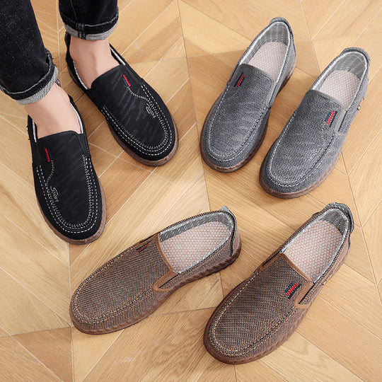 Damen bequeme Mokassins mit elastischem Einstieg und modischem Design R&B