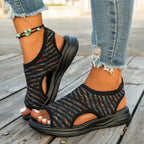Damen Atmungsaktive Sandalen mit elastischem Obermaterial R&B