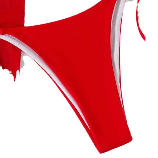 Damen Triangel-Bikini mit Wickelrock R&B