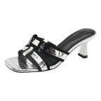 Damen Glamouröse Plateau-Sandalen mit elegantem Riemendesign