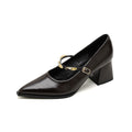 Damen elegante Pumps mit verstellbarem Riemen und schickem Detail