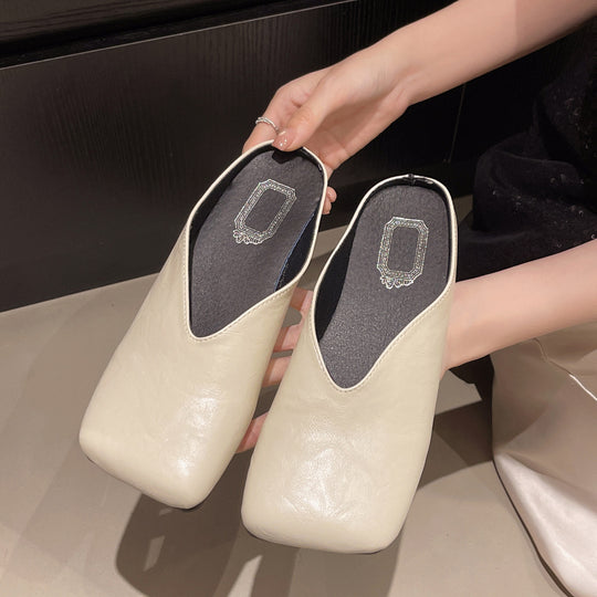 Damen Mules mit modischer metallic Oberfläche und ergonomischer Fußbettung R&B