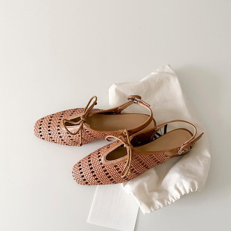 Damen Elegante Slingback-Sandalen mit raffiniertem Netzdesign und bequemer Riemenverstellung