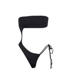 Damen Einteiler Badeanzug mit asymmetrischem Schnitt und gesteppter Taille R&B