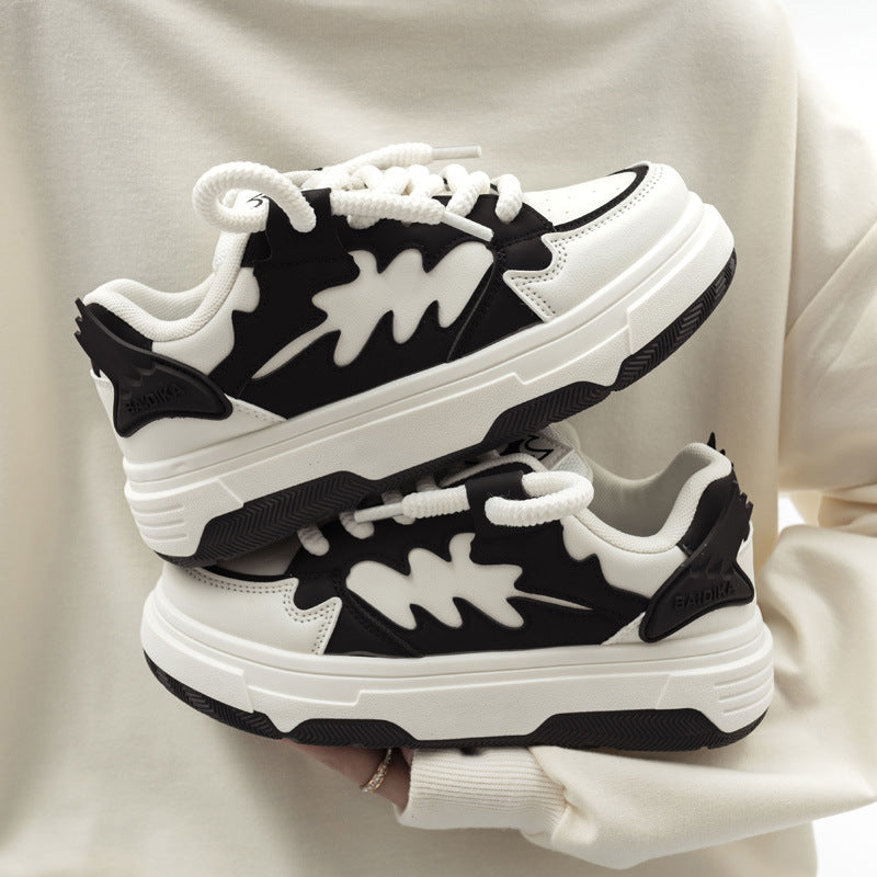 Damen Sportliche Chunky Sneakers mit dynamischem Design und elastischen Schnürsenkeln