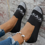 Damen komfortable Slipper mit innovativem Strickdesign R&B