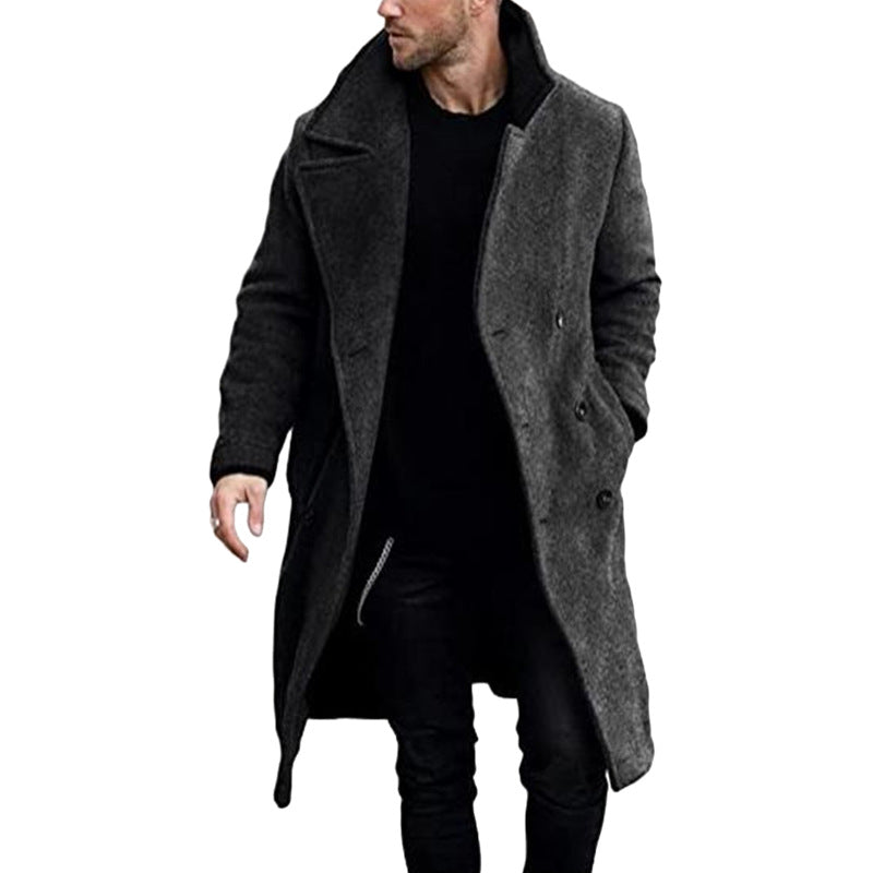 Herren klassischer Wollmantel